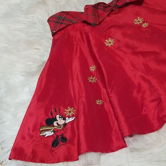 Disney Minnie Mouse Red Holiday A-line Skirt - Picture 2 of 5
